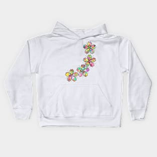 Cute little flowers Kids Hoodie